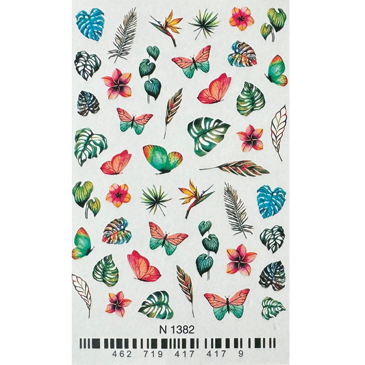 Butterfly Tropics Decals